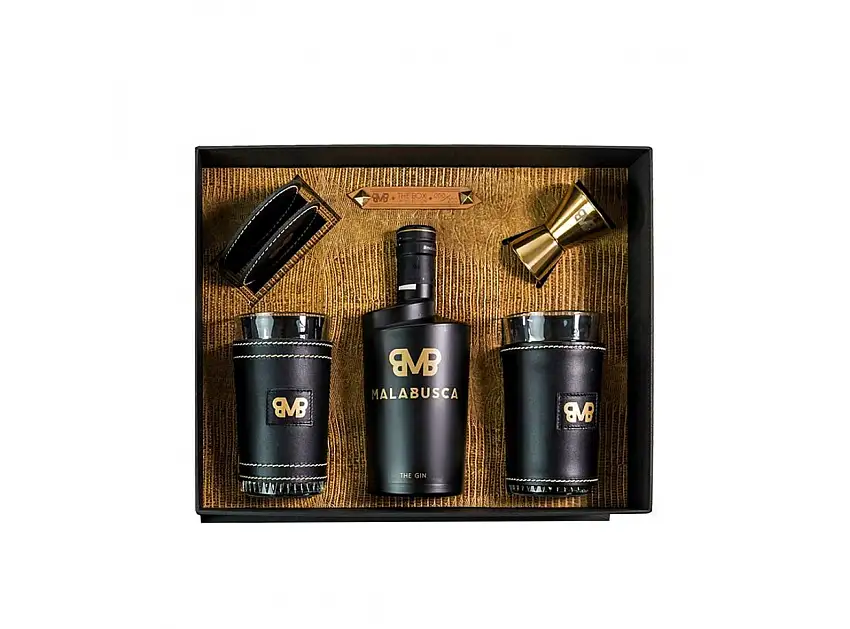 Estuche Gin Malabusca Exclusive Leather Edition