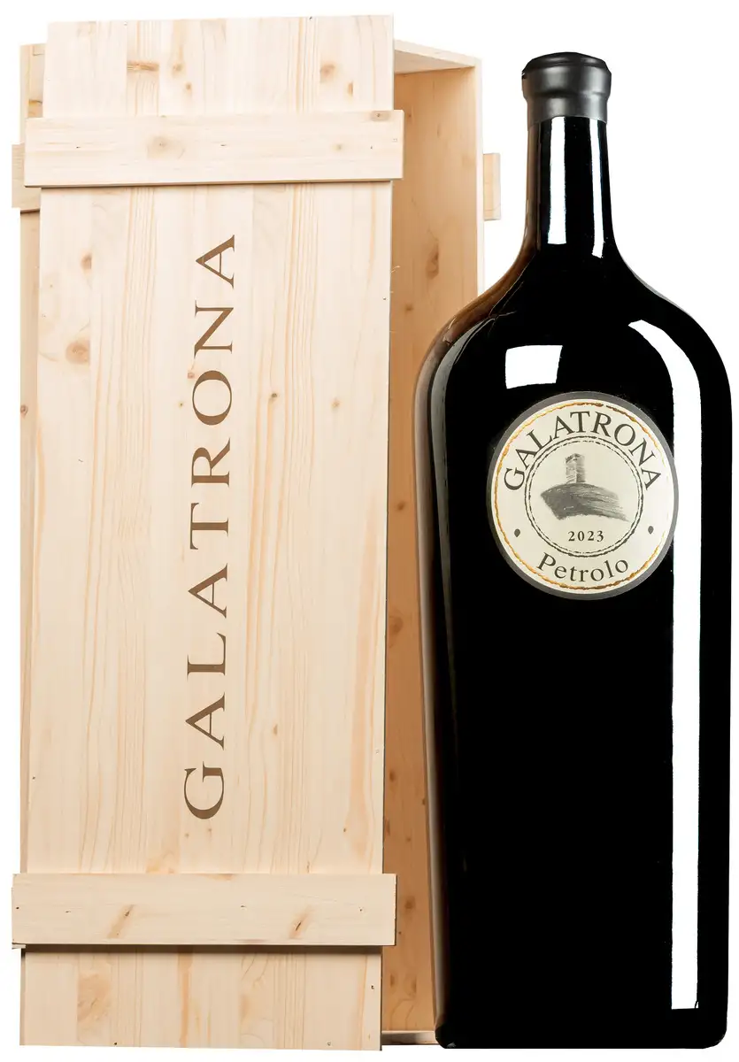 “Galatrona” Merlot Val d’Arno di Sopra DOC 2023 (BIO) · BALTHAZAR 12 Liter in Original-Holzkiste