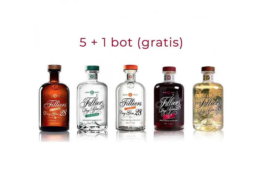 Filliers Bartender Choice 5x50 Cl. + 1 Gratis