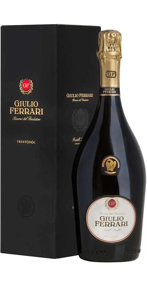Giulio Ferrari Riserva del Fondatore 2015 DOC verpackt Ferrari