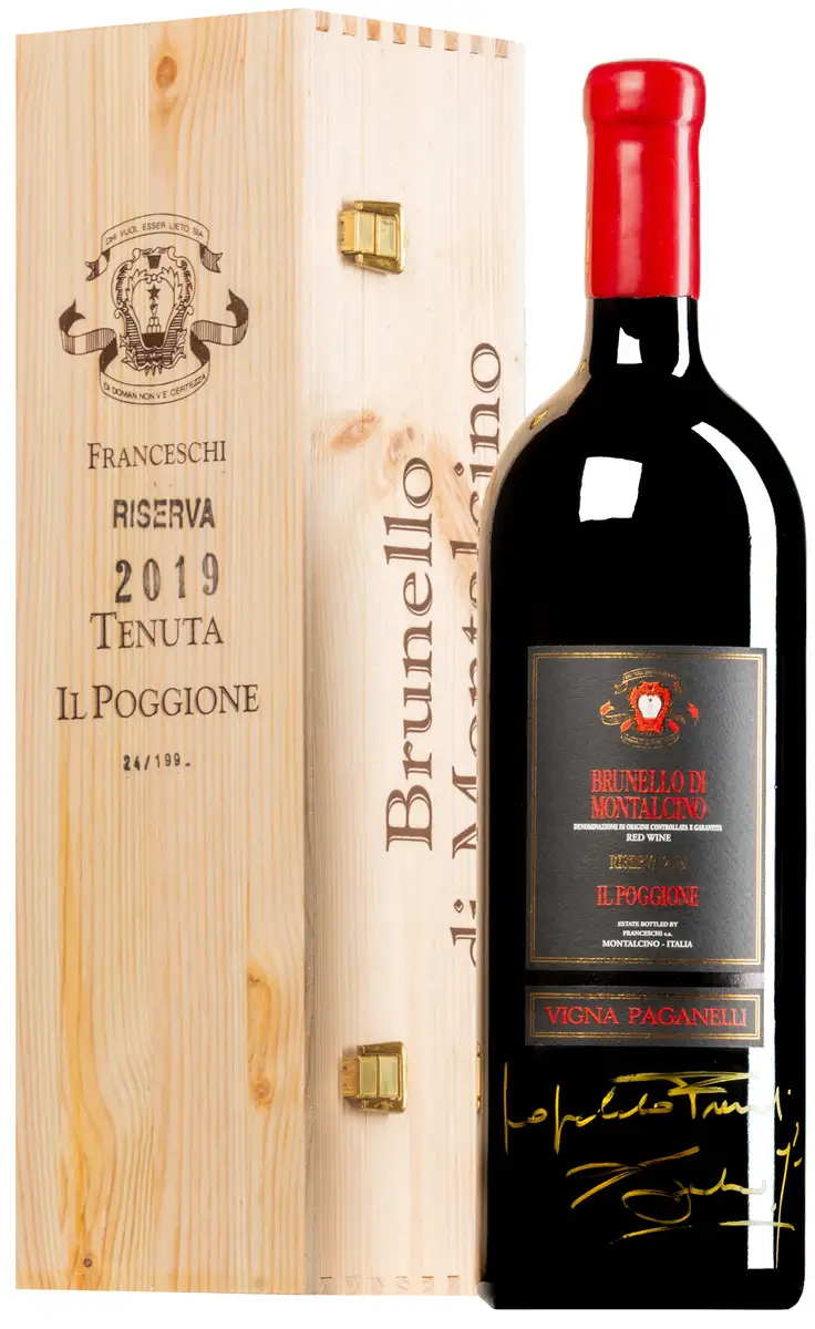 Brunello di Montalcino “Vigna Paganelli” Riserva DOCG 2019 · Doppel-MAGNUM in Original-Holzkiste