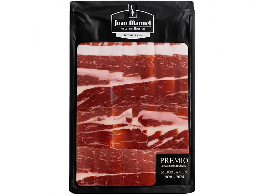 Jamon Juan Manuel Cebo de Campo Cortado a Cuchillo 80gr.