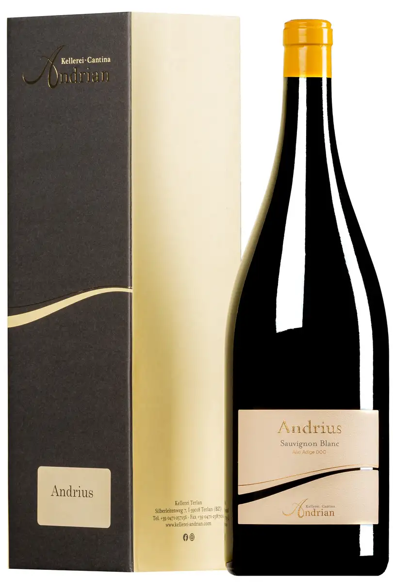 “Andrius” Sauvignon Bianco Alto Adige DOC 2023 · MAGNUM in Geschenkkarton