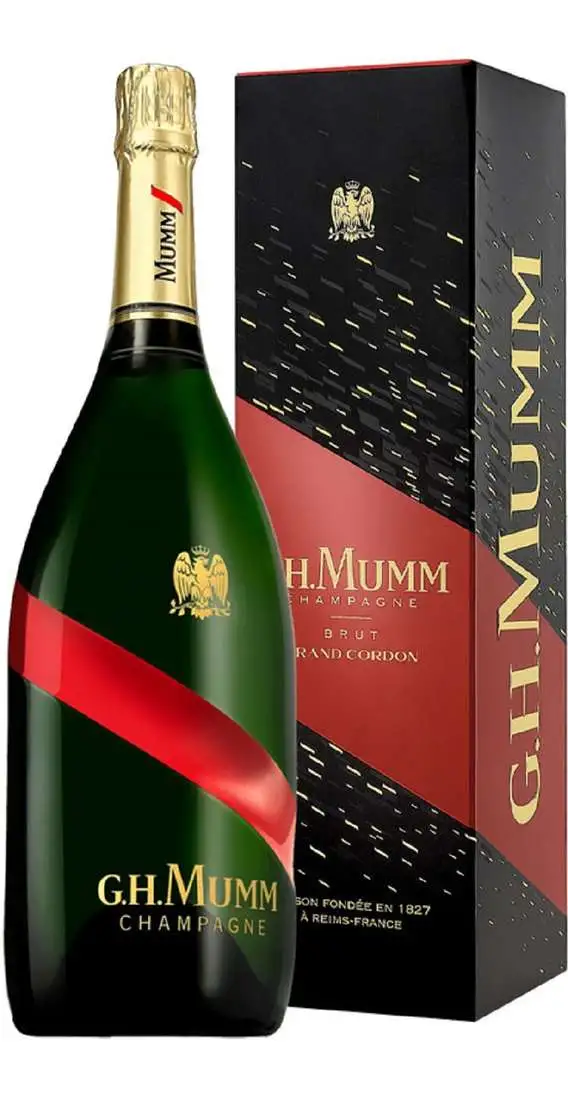 Magnum 1,5 Liter Champagner Brut Grand Cordon verpackt G.H MUMM