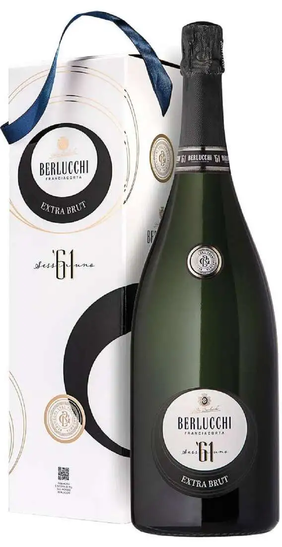 Magnum 1,5 Liter Franciacorta Extra Brut '61 DOCG verpackt Berlucchi