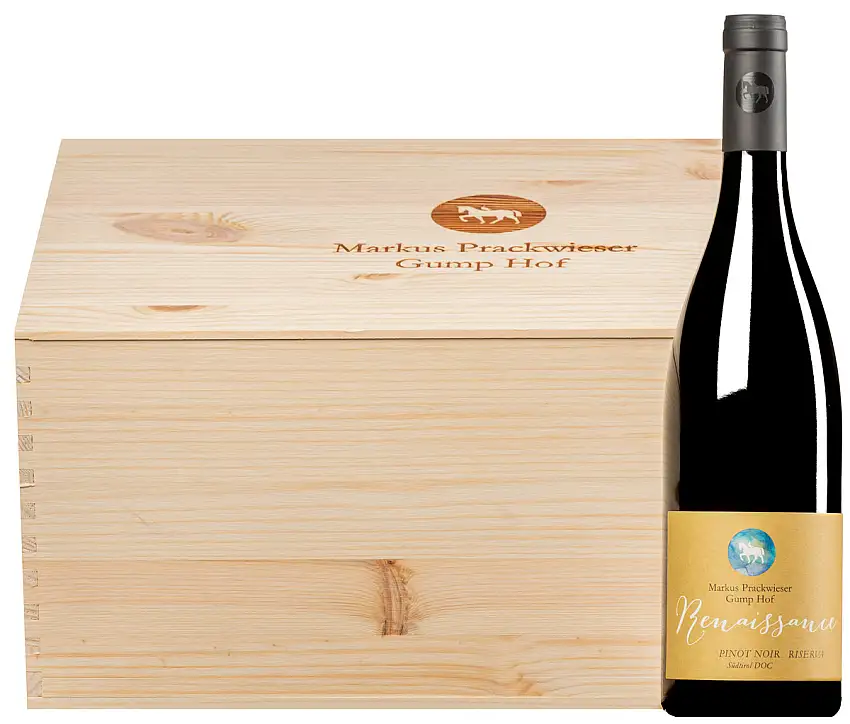 “Renaissance” Pinot Nero Riserva Alto Adige DOC 2021 · 6 Flaschen in Original-Holzkiste