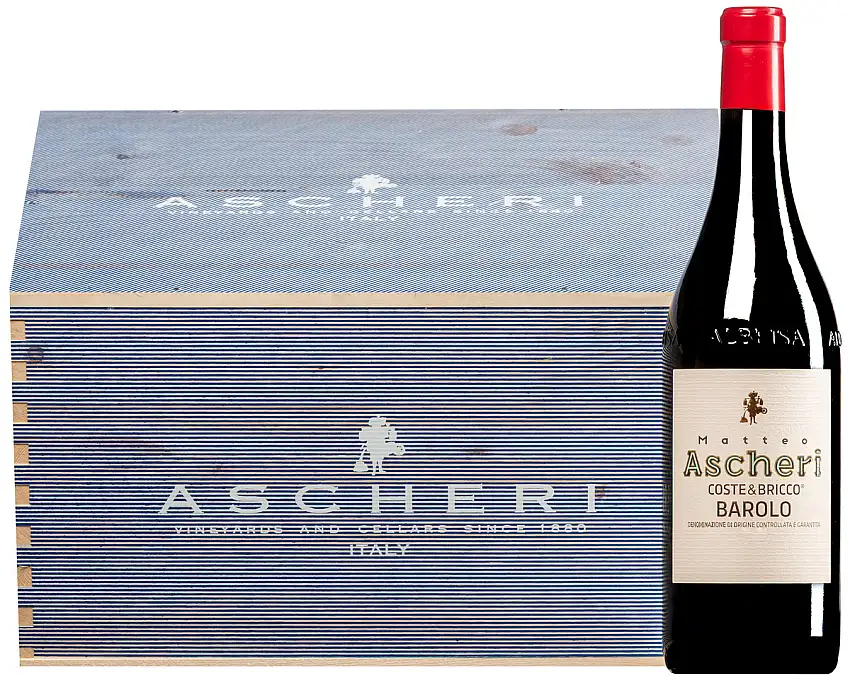 Barolo Coste & Bricco DOCG 2021 · 6 Flaschen in Original-Holzkiste