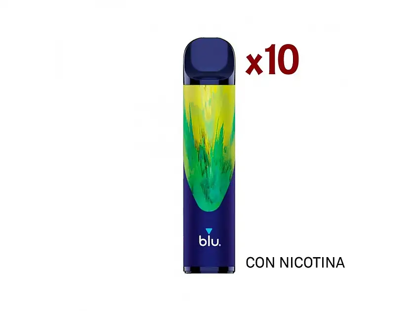 Pack 10 Blu Bar Vaper Desechable - Kiwi Passion Con Nicotina 1000 Caladas
