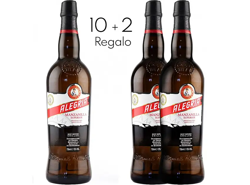 Pack Feria de Abril: 10 Manzanillas Alegria + 2 de Regalo