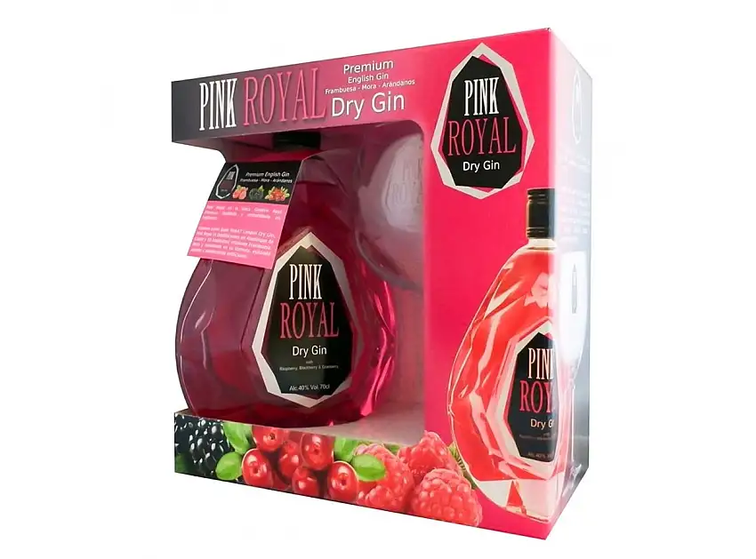 Pink Royal Dry Gin con Copa Balón