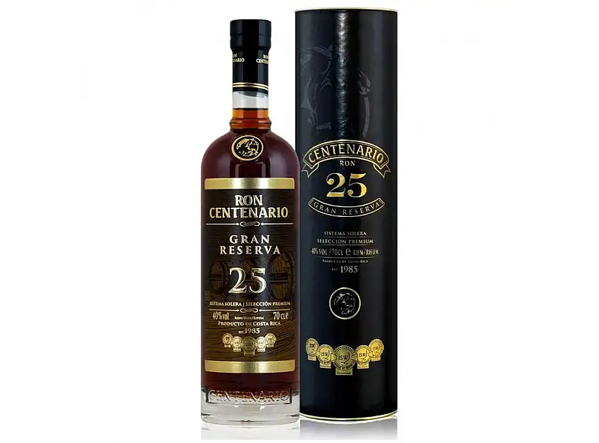 Ron Centenario Gran Reserva 25 años + Estuche