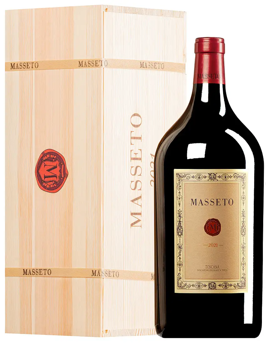 “Masseto” Toscana IGT 2021 · Doppel-MAGNUM in Original-Holzkiste