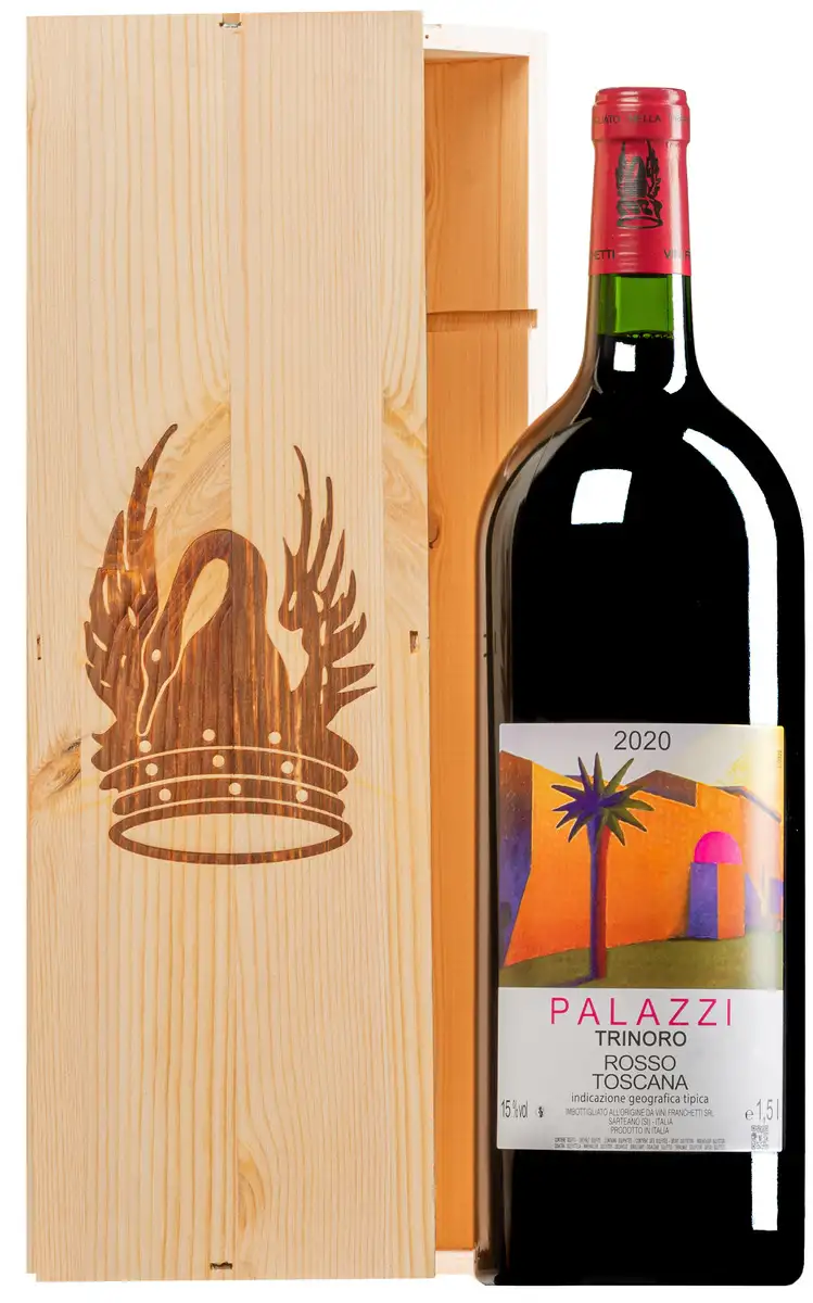 “Palazzi” Rosso Toscana IGT 2020 · MAGNUM in Original-Holzkiste