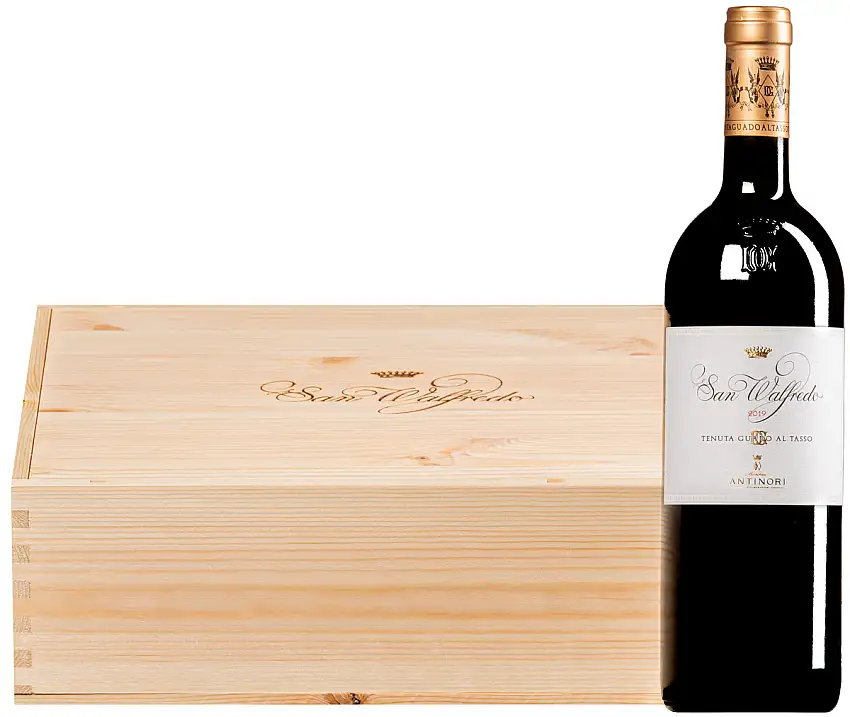“San Walfredo” Bolgheri Superiore DOC 2019 · 3 Flaschen in Original-Holzkiste