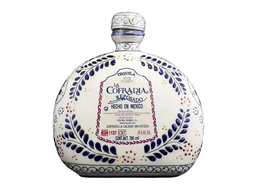 Tequila Cofradia Talavera Cerámica Reposado