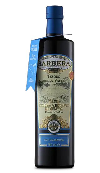 Olio extra Vergine di oliva Tesoro della Valle DOP Olivenöl 0,75l | Barbera