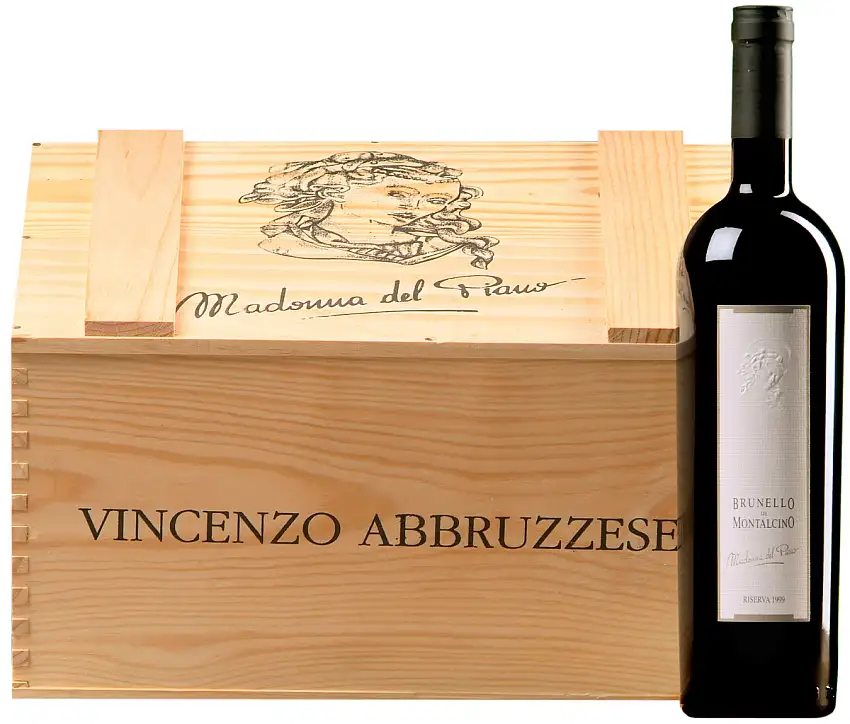 Brunello di Montalcino “Madonna del Piano” Riserva DOCG 2019 · 6 Flaschen in Original-Holzkiste