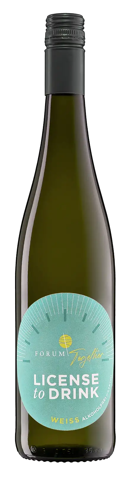 "LICENSE TO DRINK" Alkoholfreier Wein