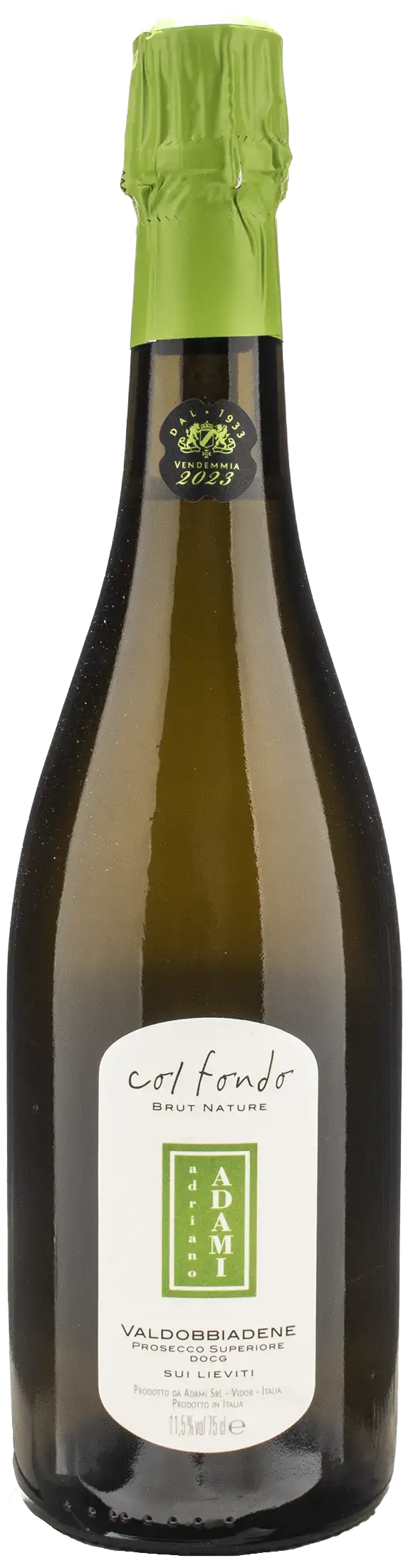 Adami Valdobbiadene Prosecco Superiore Col Fondo sui lieviti Brut Nature 2023
