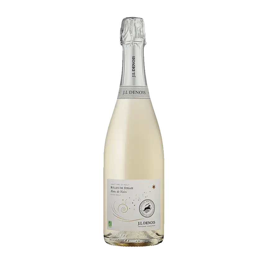 Bulles de Syrah Extra Brut, Blanc de Noirs, J.L. Denois Bio