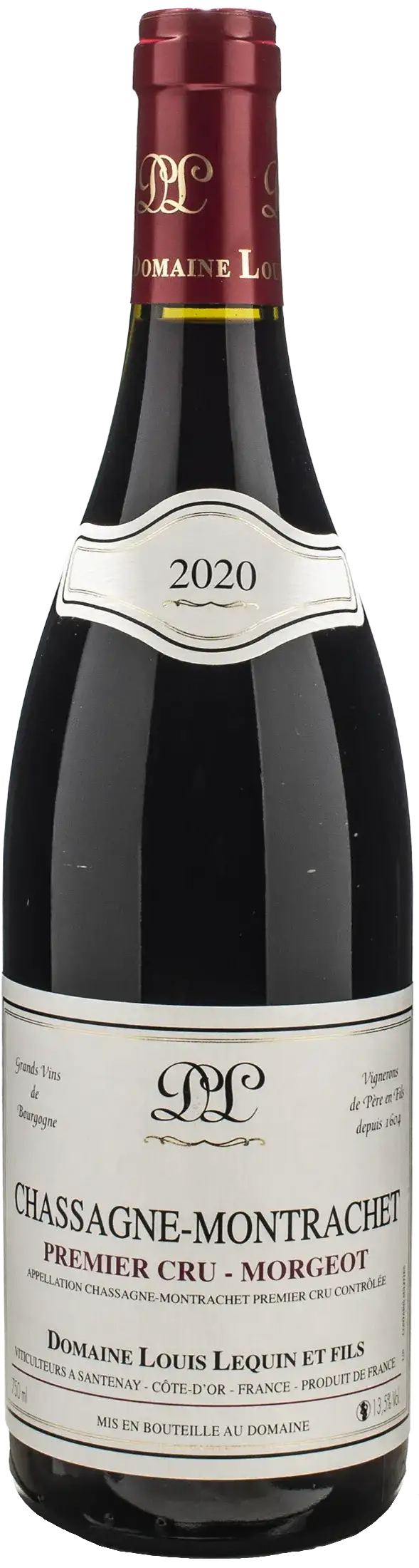 Domaine Louis Lequin Et Fils Chassagne Montrachet Rouge 1er Cru Morgeot 2020