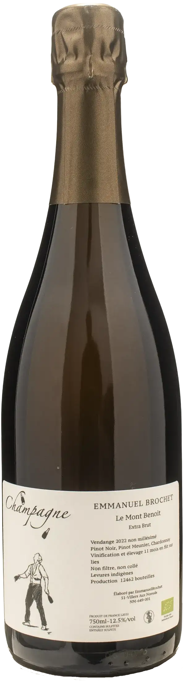 Emmanuel Brochet Champagne Le Mont Benoit Extra Brut