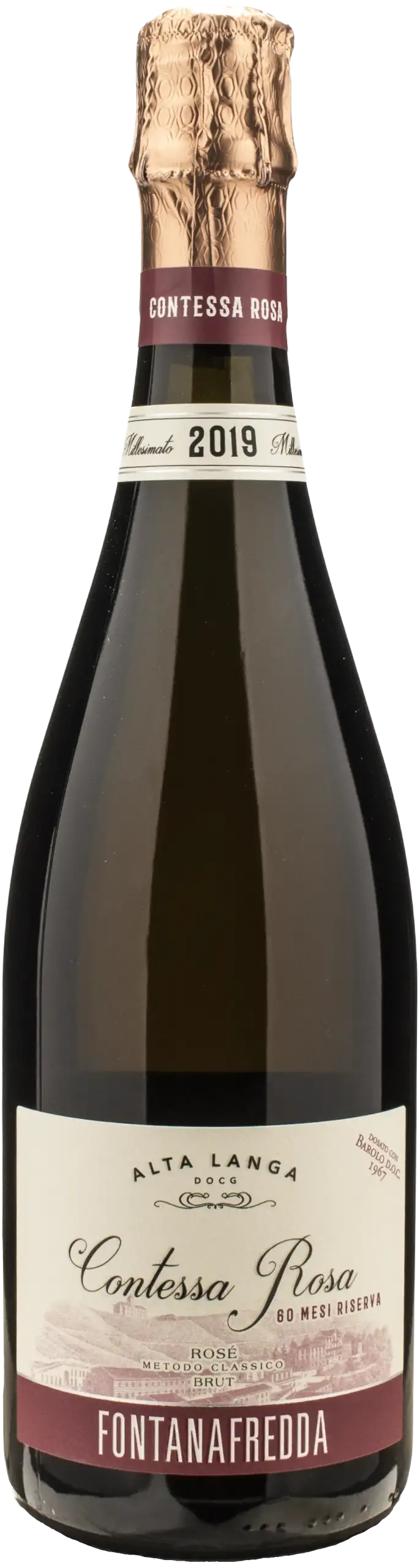 Fontanafredda Alta Langa Riserva Contessa Rosa Brut 60 Mesi 2019