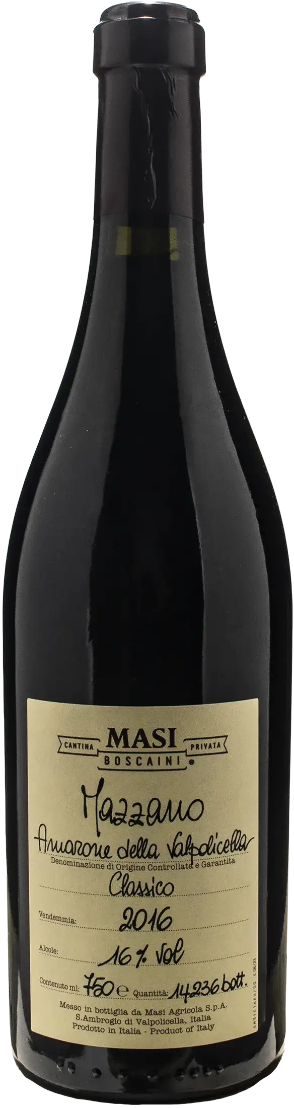 Masi Amarone della Valpolicella Classico Mazzano 2016