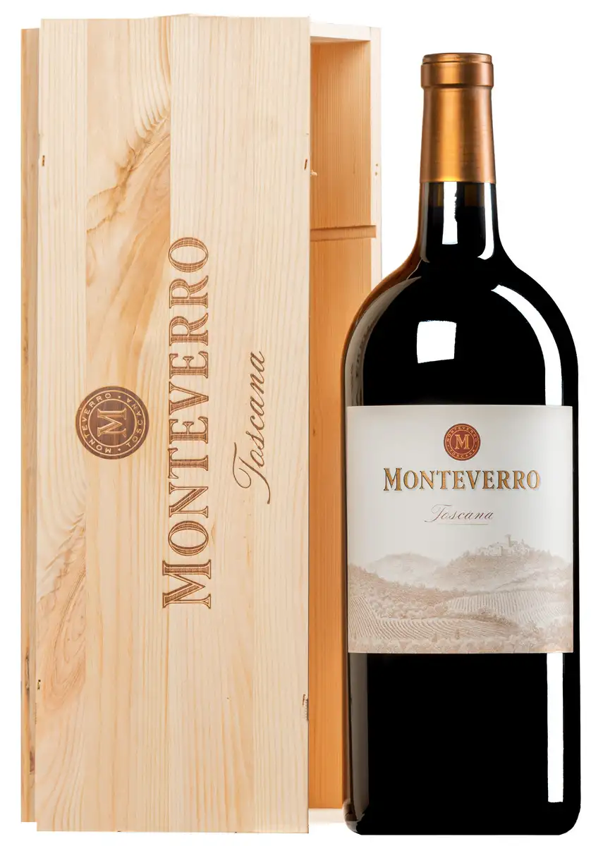 “Monteverro” Toscana IGT 2018 · Doppel-MAGNUM in Original-Holzkiste
