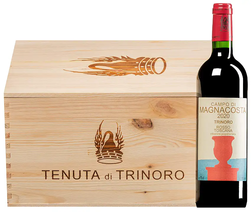 “Campo di Magnacosta” Cabernet Franc Toscana IGT 2020 · 6 Flaschen in Original-Holzkiste
